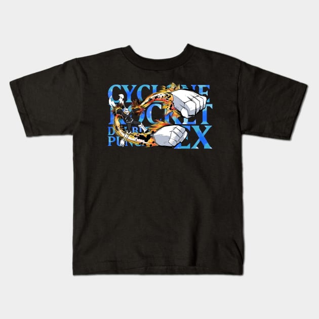 Cyclone Rocket Double Punch EX! Kids T-Shirt by TokenDuelist